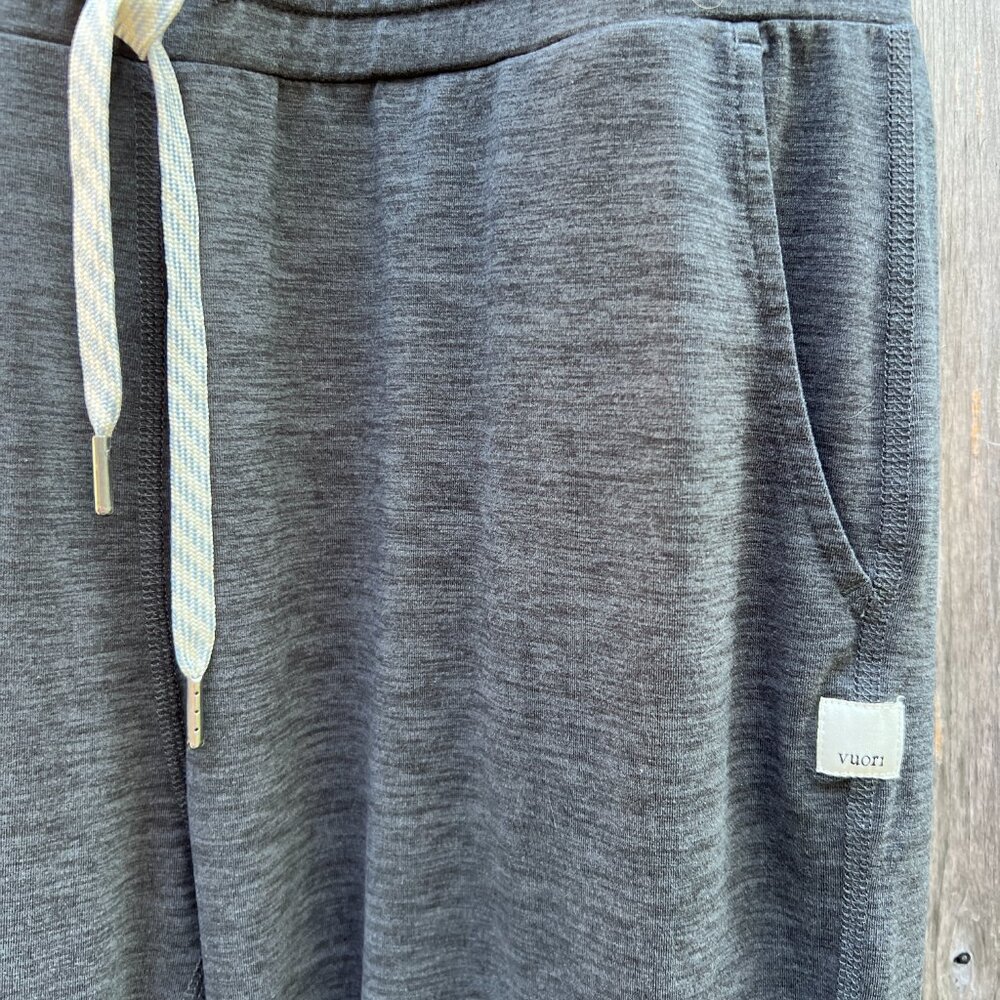 Vuori - Lux Harem Jumpsuit in charcoal heather gray. - Picture 7 of 8